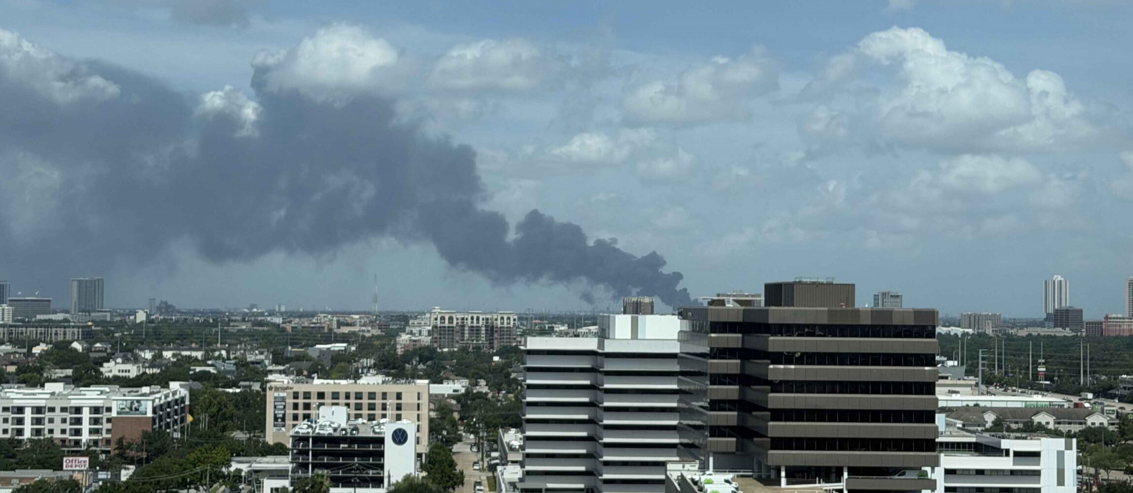 Houston Recycling Center Fire